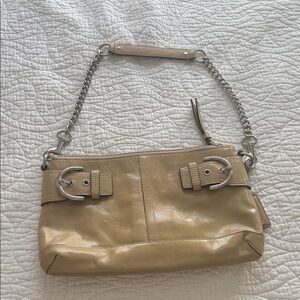 Coach Tan Leather Chain Strap Women's Bag
